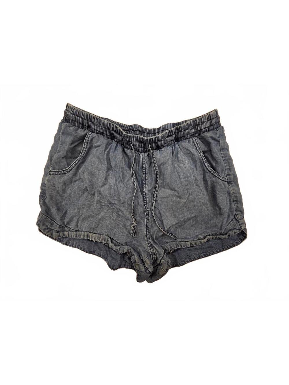Universal Thread Blue Chambray Lyocell Pull On Casual Shorts Womens Medium M